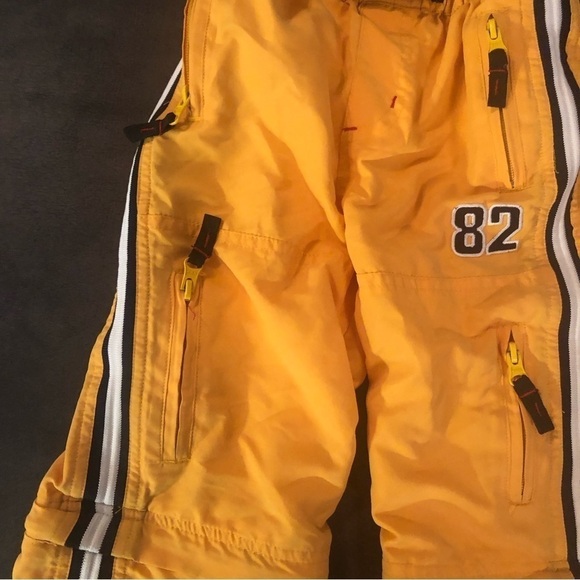 Yellow Lined Pants that Convert to Shorts Size 3x - Picture 2 of 7